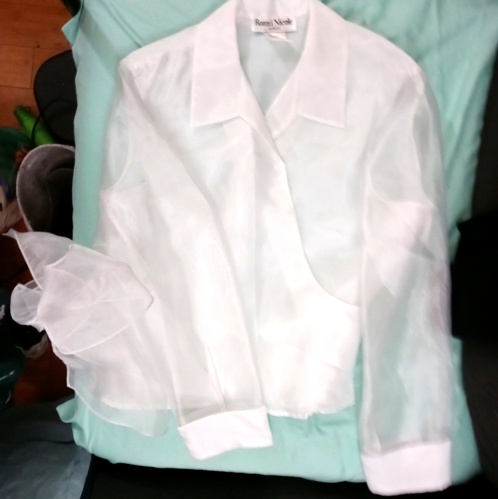 Ronni Nicole formal wear wrap blouse